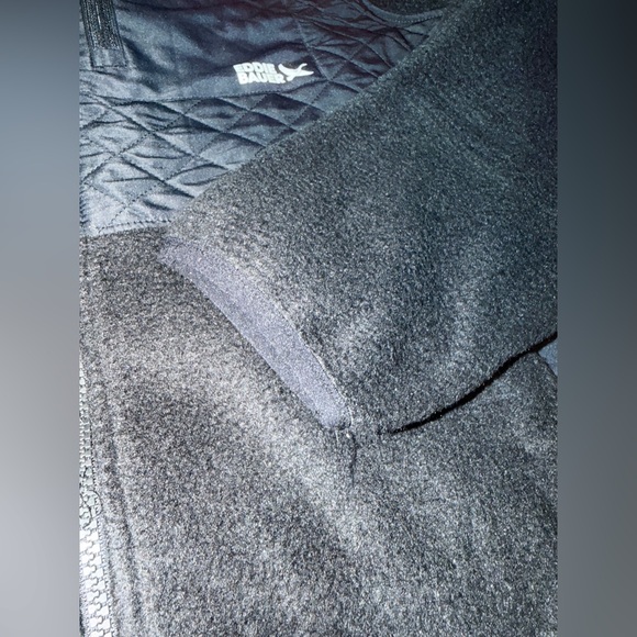 Eddie Bauer Men's Black Fleece Performance Jacket Size Large Full Zip - Picture 7 of 13